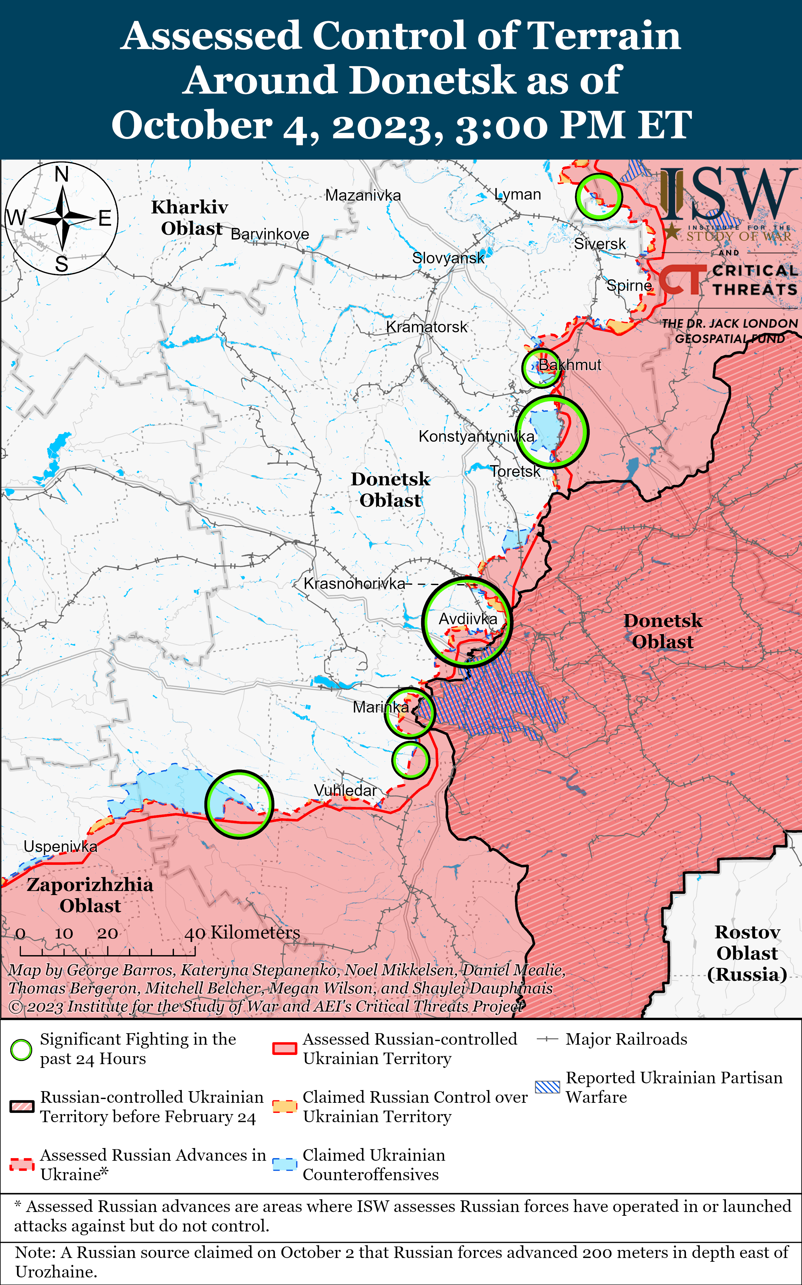 Russian Offensive Campaign Assessment October 4 2023 Institute